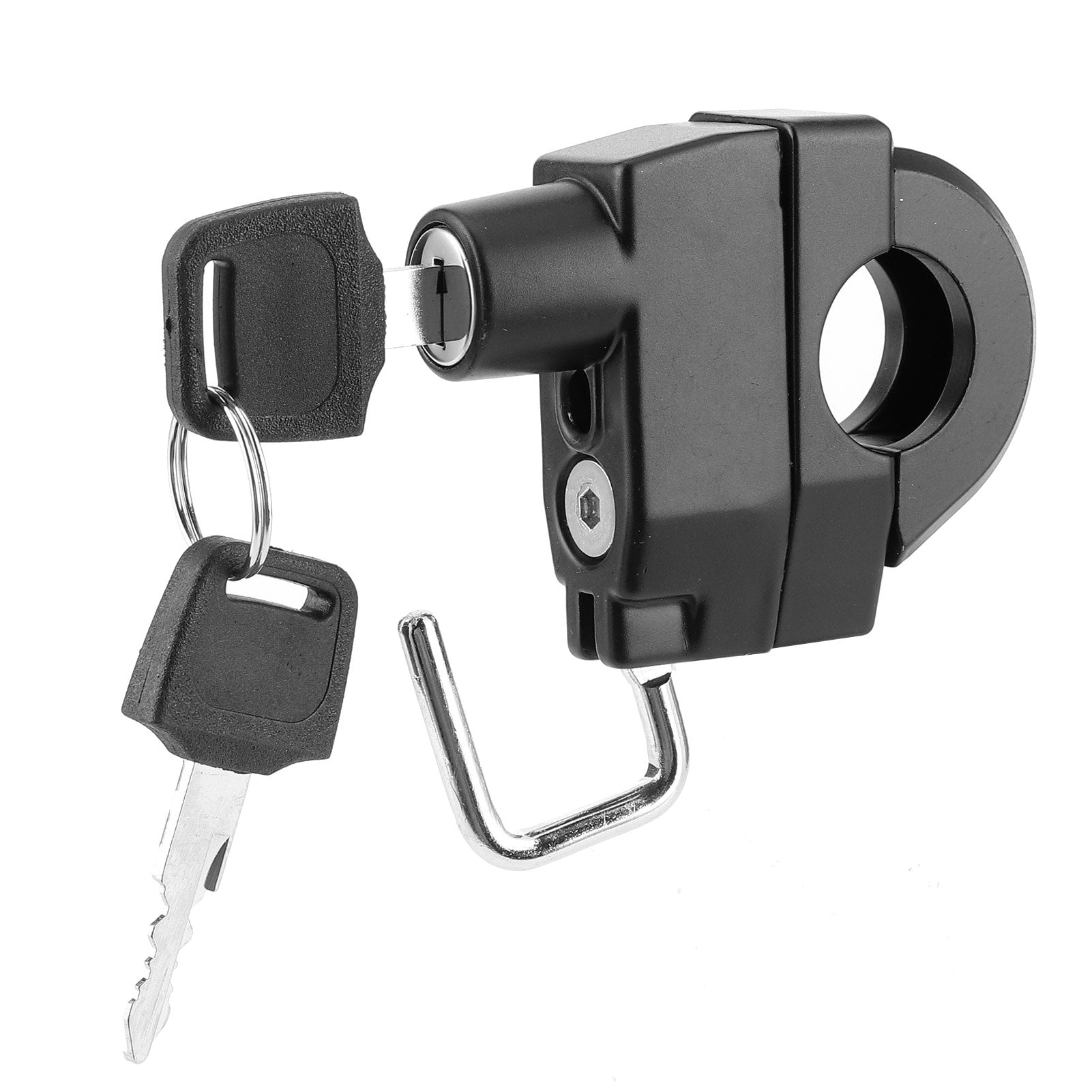 Hanger Hook Holder Anti-theft Helmet Lock& Key Motorcycle 22mm 7/8'' Handlebar 