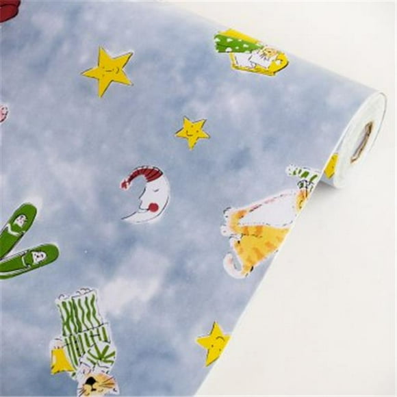 p1029-ROLL Sweet Night - Self-Adhesive Wallpaper Home Decor Roll Multicolor