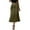 Army Green#2, variant on MGCWSH Women's Satin Maxi Skirt High Waist Elastic A Line Fishtail Elegant Work Elastic Long Skirts Dark Blue