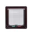 thumbnail image 3 of Cat Door Pet Entry Ferromagnetic Pet Flap Door 4 Ways Locking Automatically Close for Kitty Small Dogs, 3 of 7