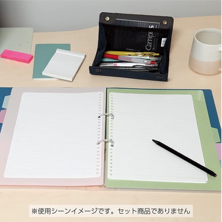 ルーズリーフ コクヨ キャンパス　ルーズリーフさらさら書ける　Ｂ５（２６穴）ドット入り７ｍｍ罫１００枚 ノ-836AT