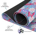 thumbnail image 3 of Blue Mahjong Mat for Table, 31.5*31.5in Anti Slip American Mahjong Table Cloth, Noise Reduction, Neoprene Mah jongg Mat with Carrying Bag & 3 Dices, Mahjong Accessories Gift for Board Tile Games Mats, 3 of 7