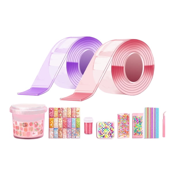 Rollo de burbujas de aire para embalaje , 2 uds violeta y rosa, Cubo de almacenamiento de 5 cm
