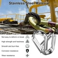 thumbnail image 2 of Uxcell 24-Pack Wire Rope Thimbles, M6 Stainless Steel 6mm Rope Thimble Rigging Wire Cable Protection, 2 of 7