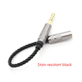 thumbnail image 2 of HIFI 4.4MM Balanced Headphone Adapter Audio Cable 4.4 XLR 4 Pin Male to Female Angle, 2 of 6