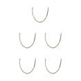 thumbnail image 1 of letairis Exquisite Workmanship Necklace Complements Any Style Easy Matching Necklaces gold 70cm 5Set, 1 of 6