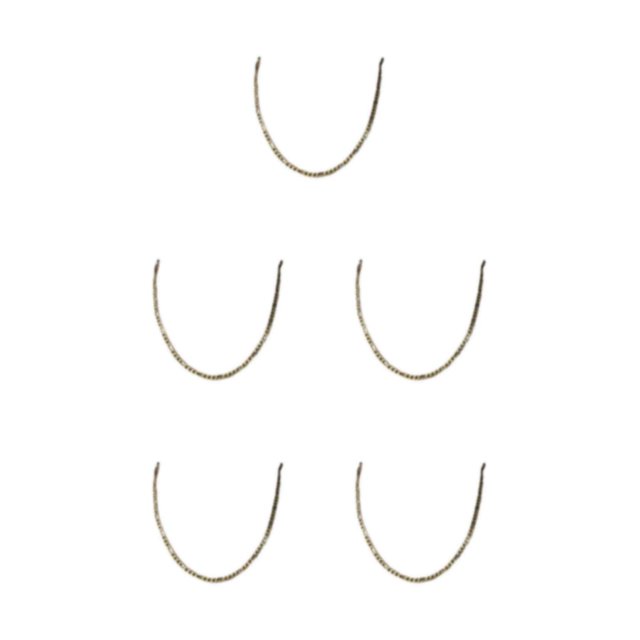 letairis Exquisite Workmanship Necklace Complements Any Style Easy Matching Necklaces gold 70cm 5Set