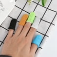 thumbnail image 3 of 5pcs Anti-Static Finger Covers Sweatproof Simple Colorful Protective Mobile Game Finger Covers for Man Woman, 3 of 6