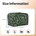 thumbnail image 5 of Xecao Green Snakeskin Print 2 Slice Toaster Cover with Pockets, Small Appliance Cover, Dust and Fingerprint Protection, Machine Washable, 5 of 7