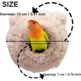 thumbnail image 2 of Warm Bird Nest Soft Faux Rabbit Fur Bird Breeding Nest Snuggle Hut Parakeet House Bed for Budgie Lovebird Parrot, 2 of 9