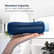 LUXE Bidet Portable Travel Bidet - 450-ml Capacity, Non-Slip, Ergonomic Bottle with Retractable Nozzle and High-Quality Storage Bag