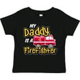 thumbnail image 3 of Inktastic My Daddy is a Firefighter with Fire Truck Boys or Girls Toddler T-Shirt, 3 of 5