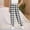 Black, variant on Kids Plaid Print Jogger Pants Elastic Waist Cuff Ankle Home Wear Fall Winter Casual Pants with Pockets for Boys and Girls 3-15 Years(Light Blue,7-8 Years)