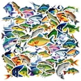 thumbnail image 3 of 35pcs Colorful Fish Stickers Animal Stickers Marine Stickers for Laptops Suitcases Notebooks, 3 of 9