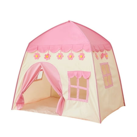 YFGEFTR Kids Play Tent Children Indoor Castle Playhouse Portable & Foldable Teepee Princess Prince Castle Play Tent Gift for Kids