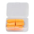 thumbnail image 2 of Noise Cancelling Earplug, Foam Earplug Orange Soft Portable  for Hearing Impaired for Study, 2 of 8