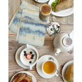 thumbnail image 4 of Yellow Blue Ombre Kitchen Dish Towels for Drying Dishes Set of 4, Abstract Modern Art Fluid Striped Waffle Weave Microfiber Hand Tea Bathroom Towels Quick Dry & Absorbent Towel 15.7x23.6, 4 of 7