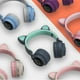 thumbnail image 4 of Auriculares con orejas de gato brillantes y luces de respiración de 7 colores, plegables, 4 of 8