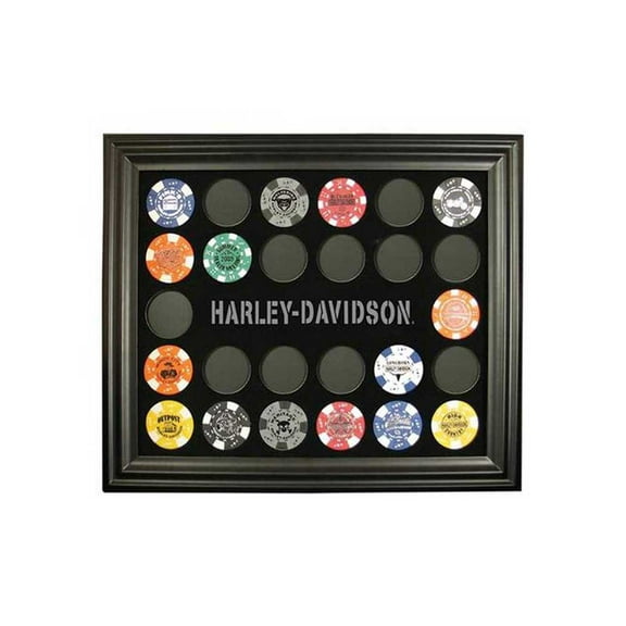 Harley-Davidson Poker Chip Collectors Frame. 6927, Harley Davidson