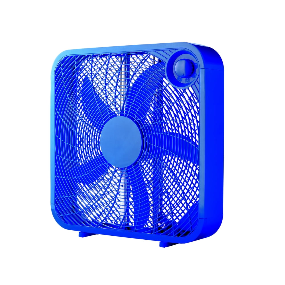 Mainstays 20" 3Speed Box Fan, FB5016HL, Blue