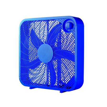 Mainstays 20" 3-Speed Box Fan, Model# FB50-16HL, Blue