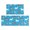 Mixed Breed Dog and Bone, variant on Dachshund Rainbow White Pattern Anti Fatigue Kitchen Rugs Set Of 2, Non Slip Washable Decorative Floor Mats for Kitchen Sink Laundry, 17"x30" and 17"x47"
