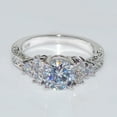 thumbnail image 4 of UDIYO Luxury Cubic Zirconia Inlaid Women Engagement Wedding Party Ring Jewelry Gift, 4 of 7