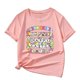 thumbnail image 3 of Blusas y camisas de manga corta con cuello redondo, camiseta holgada informal estampada para niños, top de manga corta con cuello redondo de tamaño mediano para niños, top de poliéster para niños, 3 of 3
