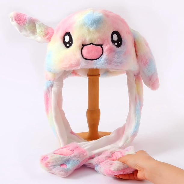 Sombrero Resplandeciente Sombrero Resplandeciente Lámpara Sombrero de animal LED sombrero de juguete de dibujos animados de felpa divertido regalos de Navidad esponjosos accesorios de Cosplay