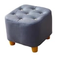 thumbnail image 1 of Reposapiés pequeño Reposapiés Taburete estable de ocio Silla de asiento Taburete otomano Pie gris azul, 1 of 9