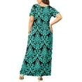 thumbnail image 3 of WUJINXIA Women's Summer Plus Size 2X to 6X Maxi Loose Dress with Pockets, 3 of 7