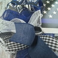 thumbnail image 3 of Police Badge Door Wreath - Officer Hero Law Enforcement Support Decor - Blue Black White, 3 of 5