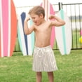 thumbnail image 4 of FORMRS Boys Swim Trunks Quick Dry Mesh Lining Beach Boardshorts, Sizes XS-XL, Soft Brown Abstract Pattern, 4 of 7