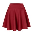 thumbnail image 6 of Curuila Women Casual Short Skirt With Built In Shorts Fashion Solid Color Pocket Pleated Skirt Black Size Xl, 6 of 9