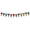 Rainbow Stripe, variant on In the Breeze 4874 — Rainbow Pennant String, 8-feet — Colorful Party Decoration