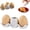 C, variant on Egg Shaped Ceramic Spice Shaker Set with Stand, Mini Salt and Pepper Seasoning Dispenser with Tray, Novelty Brown Egg Shakers for Kitchen BBQ Restaurant Table Decor
