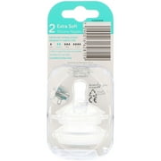 Nanobebe Flexy Silicone Bottles Nipples Triple Vented Twin-Pack - Medium Flow