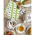thumbnail image 4 of Saint Patrick's Day Kitchen Dish Towels for Drying Dishes Set of 4, Rainbow Clovers Green Striped Dots Waffle Weave Microfiber Hand Tea Bathroom Towels Quick Dry & Absorbent Towel 15.7x23.6, 4 of 7