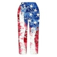 thumbnail image 5 of Roncen Women's Independence Day Printed Capri Pants - Comfortable Loose Wide-Leg Fit with Summer Casual Style & Breathable Fabric for Easy Movement, 5 of 5