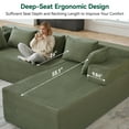 thumbnail image 3 of Behost 105" Modular Sectional Sofa Couch with Pillows, Deep Seat L Shaped Sofa for Living Room, Green, 3 of 9