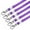 Purple, variant on Uxcell Flat Lanyards, Neck Strap Swivel Hook Name Tag Badge Holder Orange 5 Pack