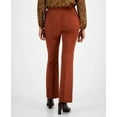 thumbnail image 4 of Bar III PECAN Women's High-Rise Pull-On Faux-Suede Pants, US Large, 4 of 4