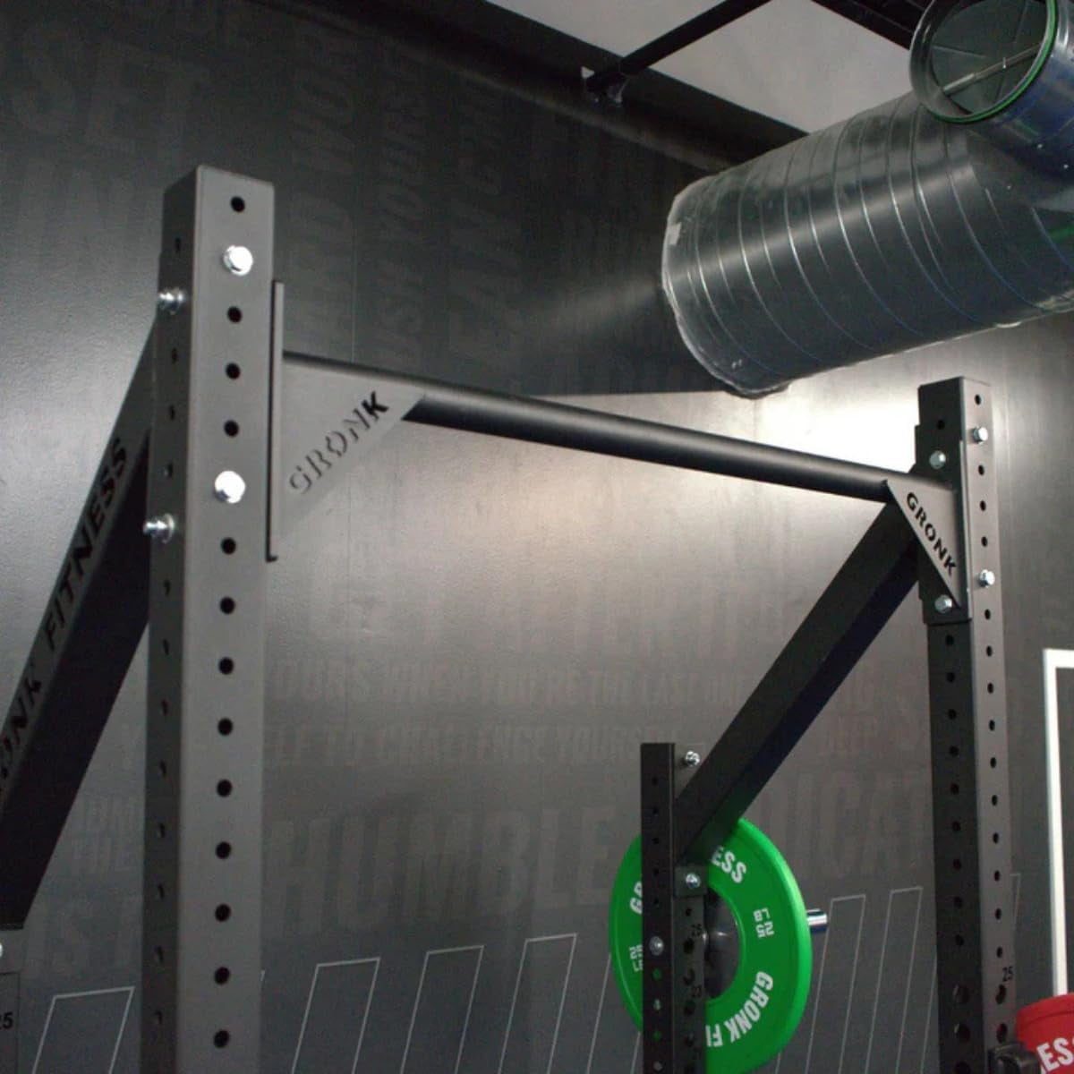 Gronk Fitness Commercial Half Rack Power Rack | Supports Up To 1000 lbs | Includes J-Hooks and Spotter Arms | Perfect for Squat, Bench, Deadlift, and More | Extended Base for Stability