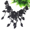 thumbnail image 4 of simhoa Black Embroidery Floral Lace Applique Decorated Lace Neckline Collar Sewing, 4 of 8