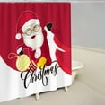 thumbnail image 4 of Fmbmuo Red Christmas Shower Curtains Waterproof Polyester Decorations， Modern Christmas Tree Shower Curtain 1Pcs, 4 of 4