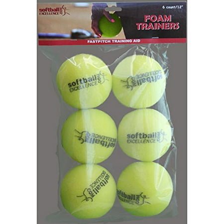 Excellence Foam Trainers (6 Balls per Pack), Lighter than a Nerf Ball, the Foam Trainer is designed to help pitchers and throwers increase the strength of.., By Softball from