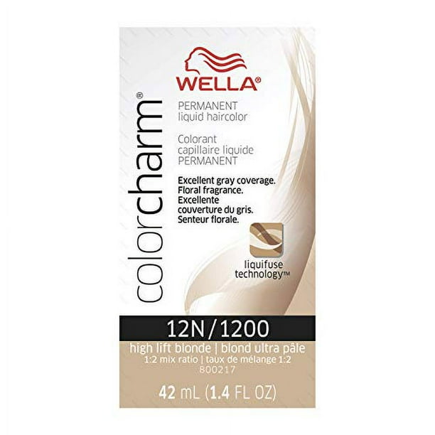 Color de cabello líquido permanente Wella Color Charm para cubrir las canas