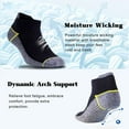 thumbnail image 3 of Copper Infused Ankle Socks with Odor Control, Moisture Wicking for Improved Comfort and Health (4/5 Pairs), 3 of 10