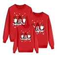 thumbnail image 4 of Adeawade Christmas Pajamas Family Kids Kids Crewneck Sweatshirts Long Sleeve Xmas Pullover Tops For Festival Party Lightweight Homewear Red Xl, 4 of 4
