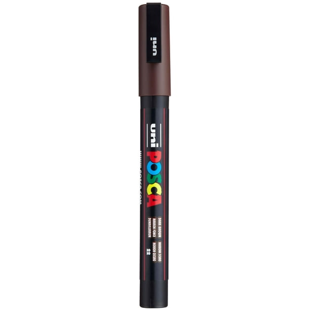 Rotulador Posca 3M marrón oscuro para material de arte, material escolar